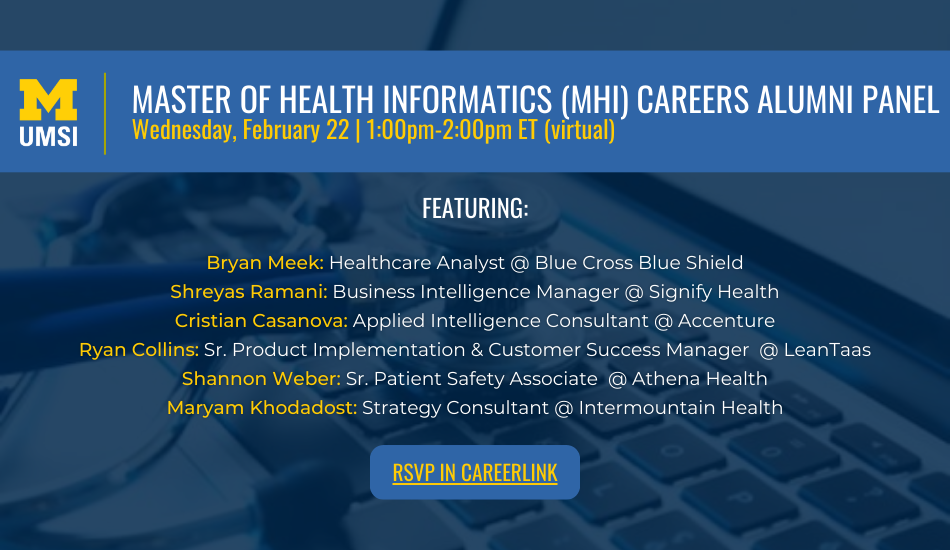 Alumni Panel Master Of Health Informatics MHI Careers Umsi what-is-business-process-management